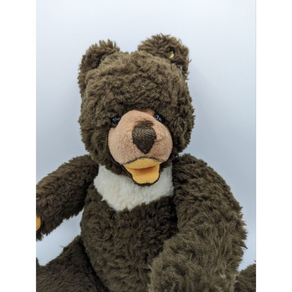 Vintage Steiff Cosy Teddy Bear Dark Brown Ear Button - Picture 2 of 8
